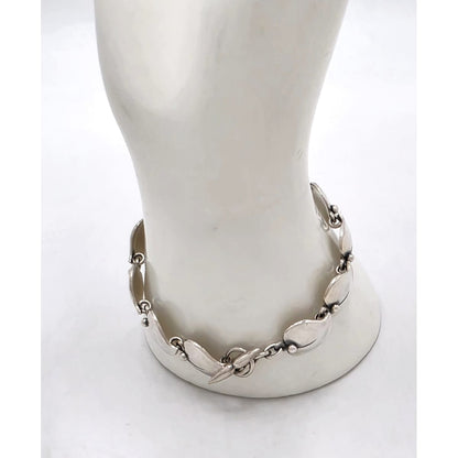 Niels Erik From of Denmark Sterling Flora Fauna Link Bracelet Circa 1940s/1950s, alternate product view 3