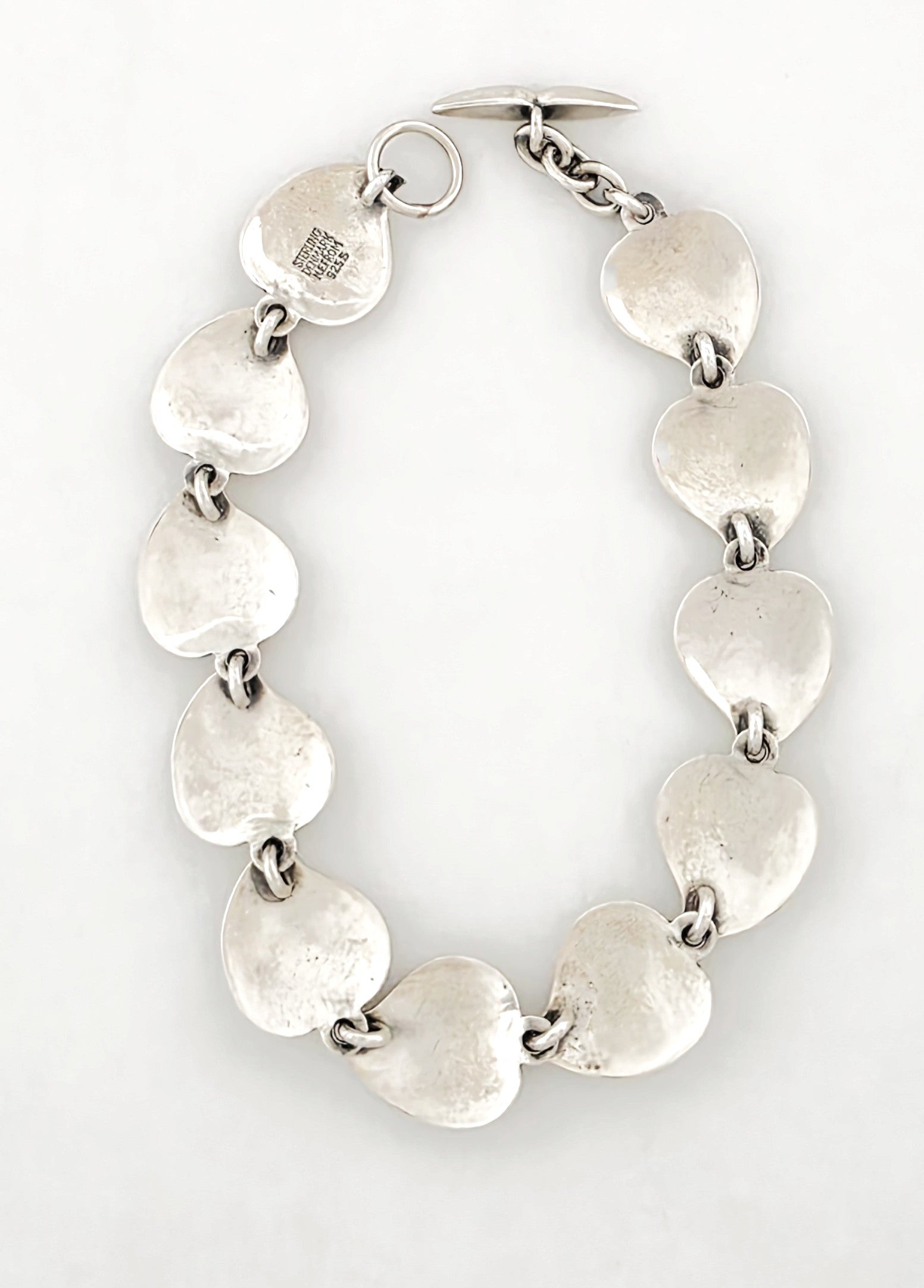 Niels Erik From of Denmark Sterling Flora Fauna Link Bracelet Circa 1940s/1950s, alternate product view 8