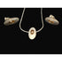 Retired Ed Levin Modernist Sterling 14K Earrings & Necklace Set C 1980/1990s