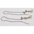 Tess New York Designer Sterling Silver 14k Gold & Pearl Threader Dangle Earrings, alternate product view 4