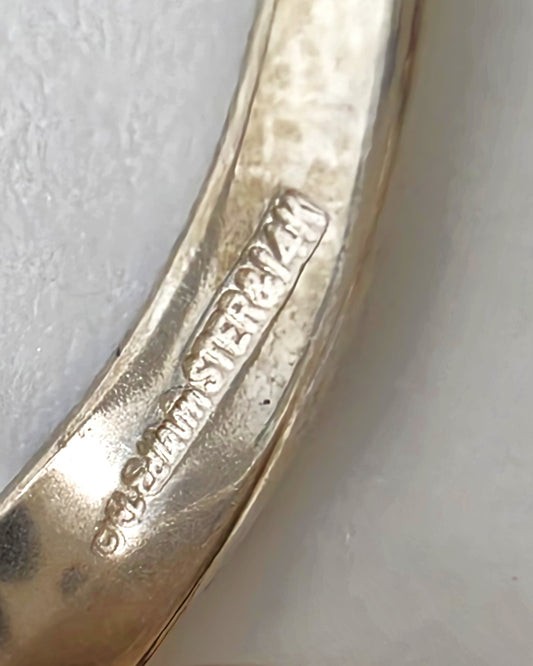 Iconic Designer Ed Levin Modernist Sterling + 14K Gold Earrings Circa 1980/90s