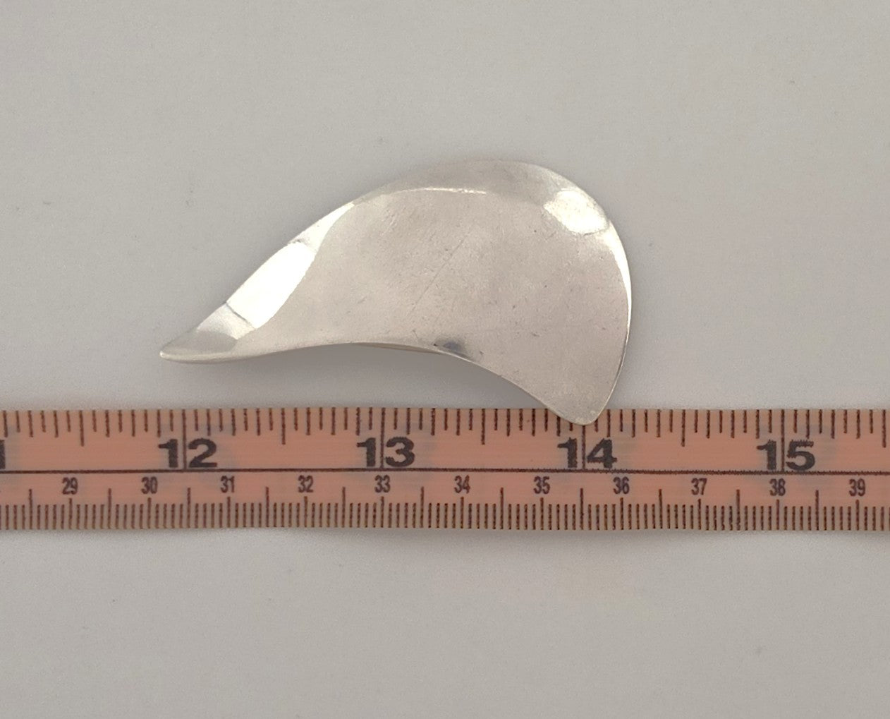 Danish Designer Arne Johansen Retro Modernist Sterling Silver Brooch 1950s, alternate product view 8