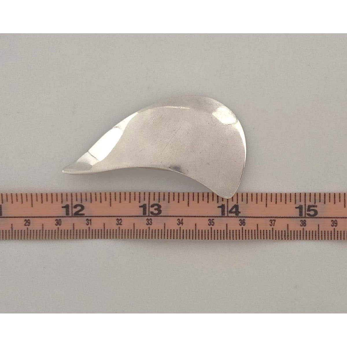 Danish Designer Arne Johansen Retro Modernist Sterling Silver Brooch 1950s, alternate product view 8