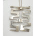 Vintage Sterling Abstract Geometric Modernist Hefty Bold Statement Necklace