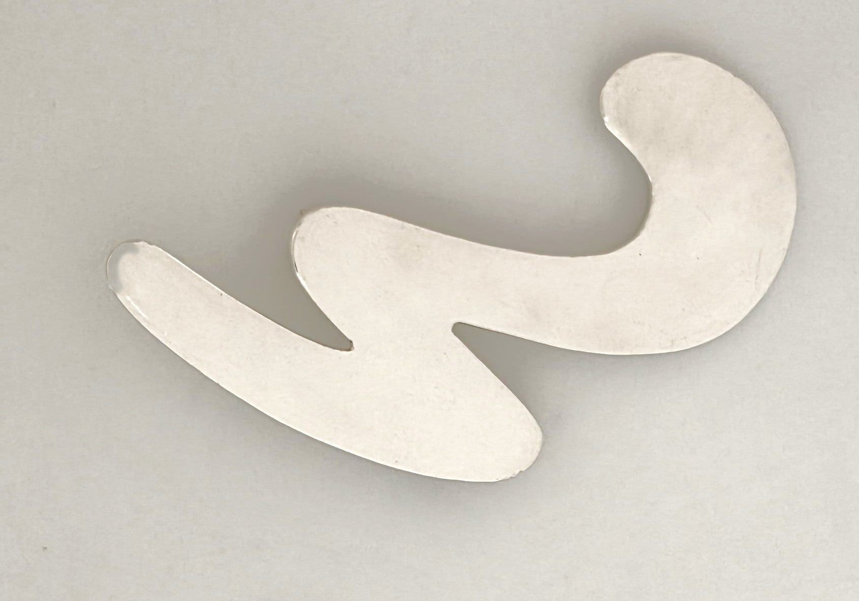 Superb Alicia Taxco 950 Sterling Modernist Large Statement Brooch Circa 1980s, alternate product view 3