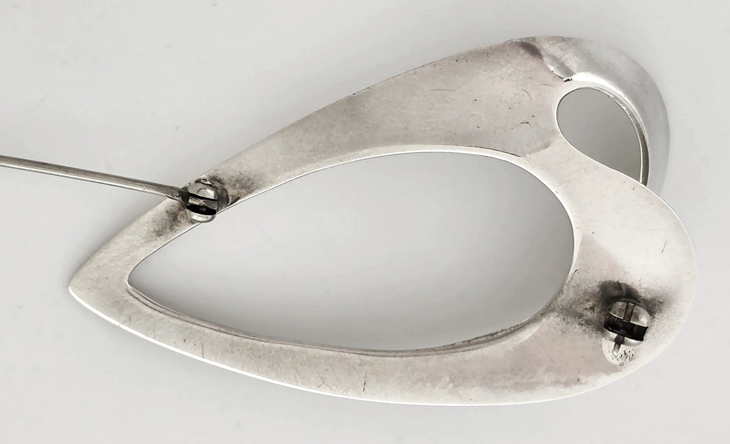 Vintage Sterling Abstract Modernist Sculptural Openwork 3D Statement Brooch, alternate product view 5