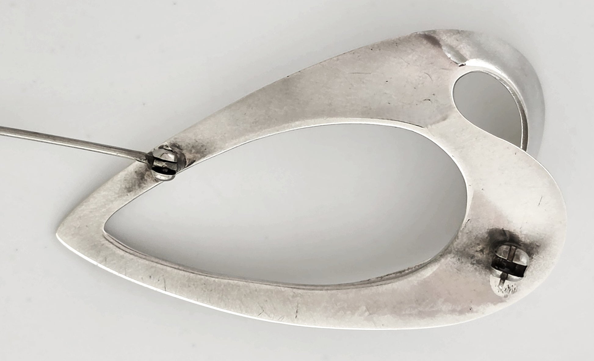 Vintage Sterling Abstract Modernist Sculptural Openwork 3D Statement Brooch, alternate product view 5
