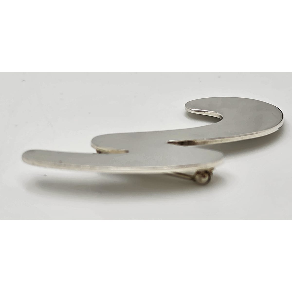 Superb Alicia Taxco 950 Sterling Modernist Large Statement Brooch Circa 1980s, alternate product view 4