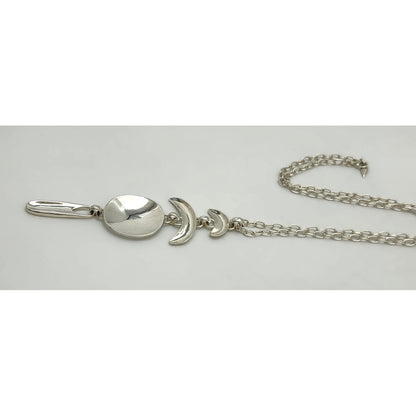 Vintage RLM Robert Lee Morris Sterling Modernist Articulated Pendant Necklace, alternate product view 5