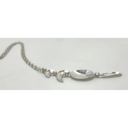 Vintage RLM Robert Lee Morris Sterling Modernist Articulated Pendant Necklace, alternate product view 6