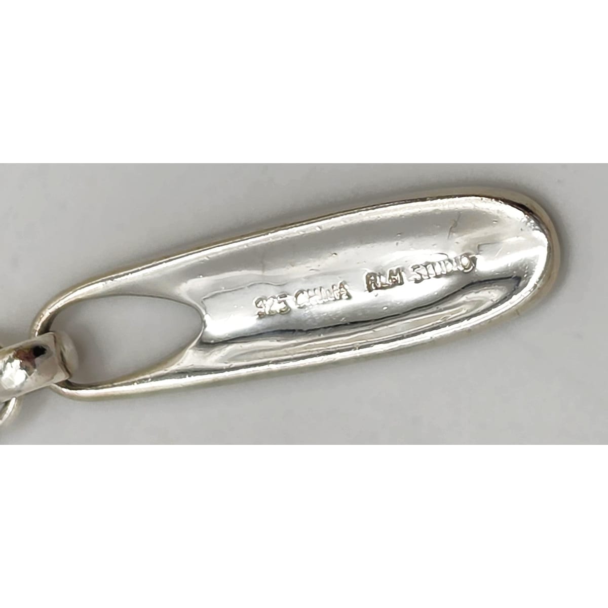 Vintage RLM Robert Lee Morris Sterling Modernist Articulated Pendant Necklace, alternate product view 9