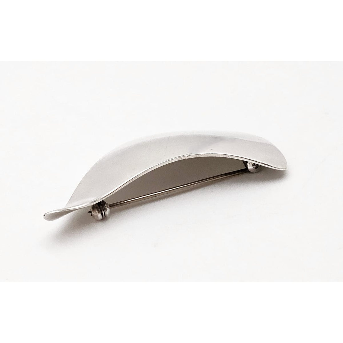 Danish Designer Arne Johansen Retro Modernist Sterling Silver Brooch 1950s, alternate product view 3