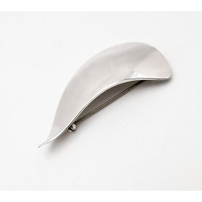 Danish Designer Arne Johansen Retro Modernist Sterling Silver Brooch 1950s, alternate product view 5