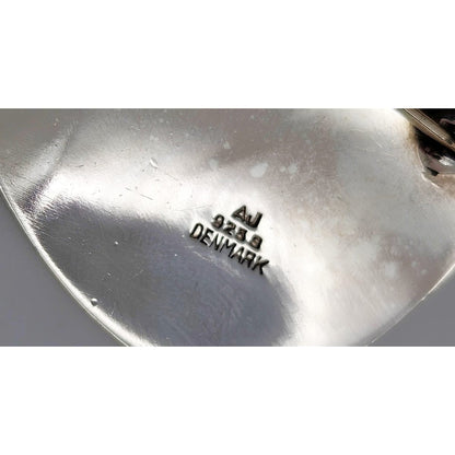 Danish Designer Arne Johansen Retro Modernist Sterling Silver Brooch 1950s, alternate product view 6