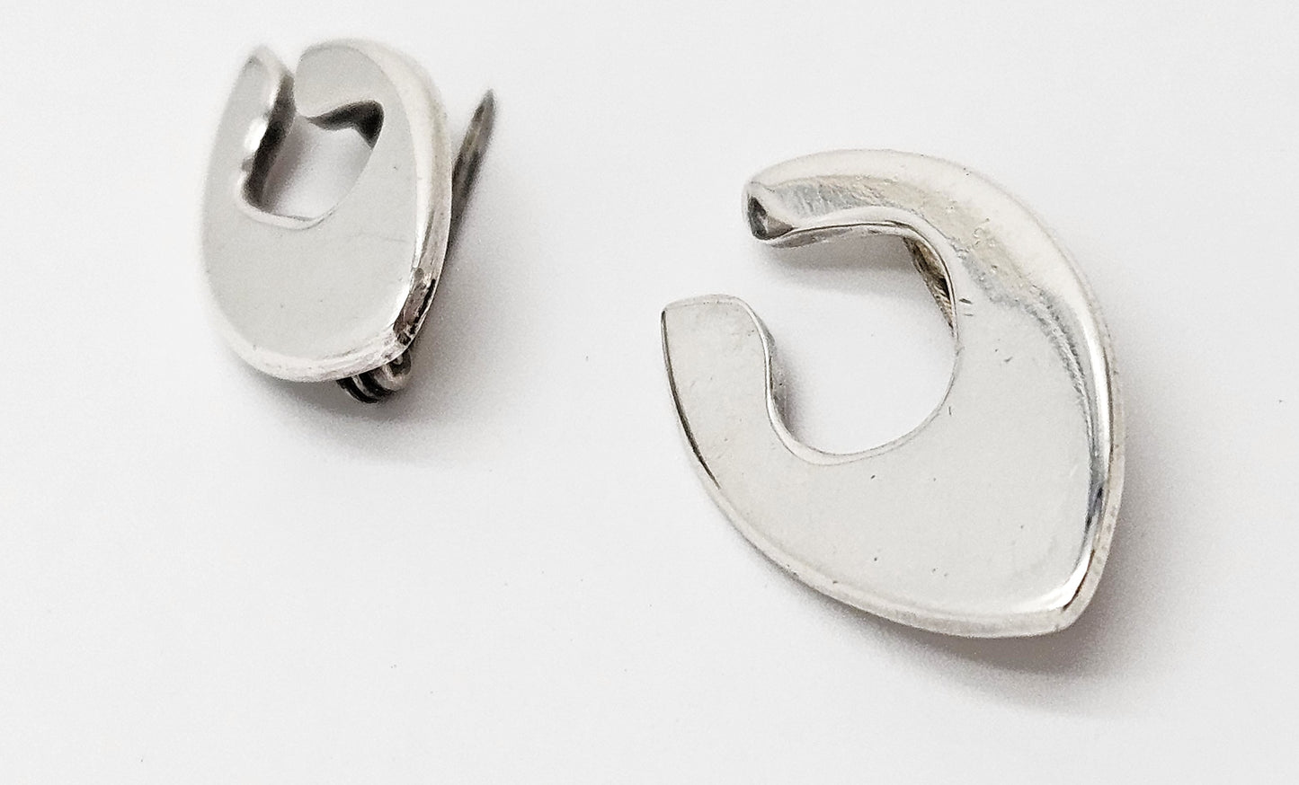 Iconic Designer Phyllis Sklar Sterling Set of 2 Modernist Brooches RARE 50/60s, alternate product view 3