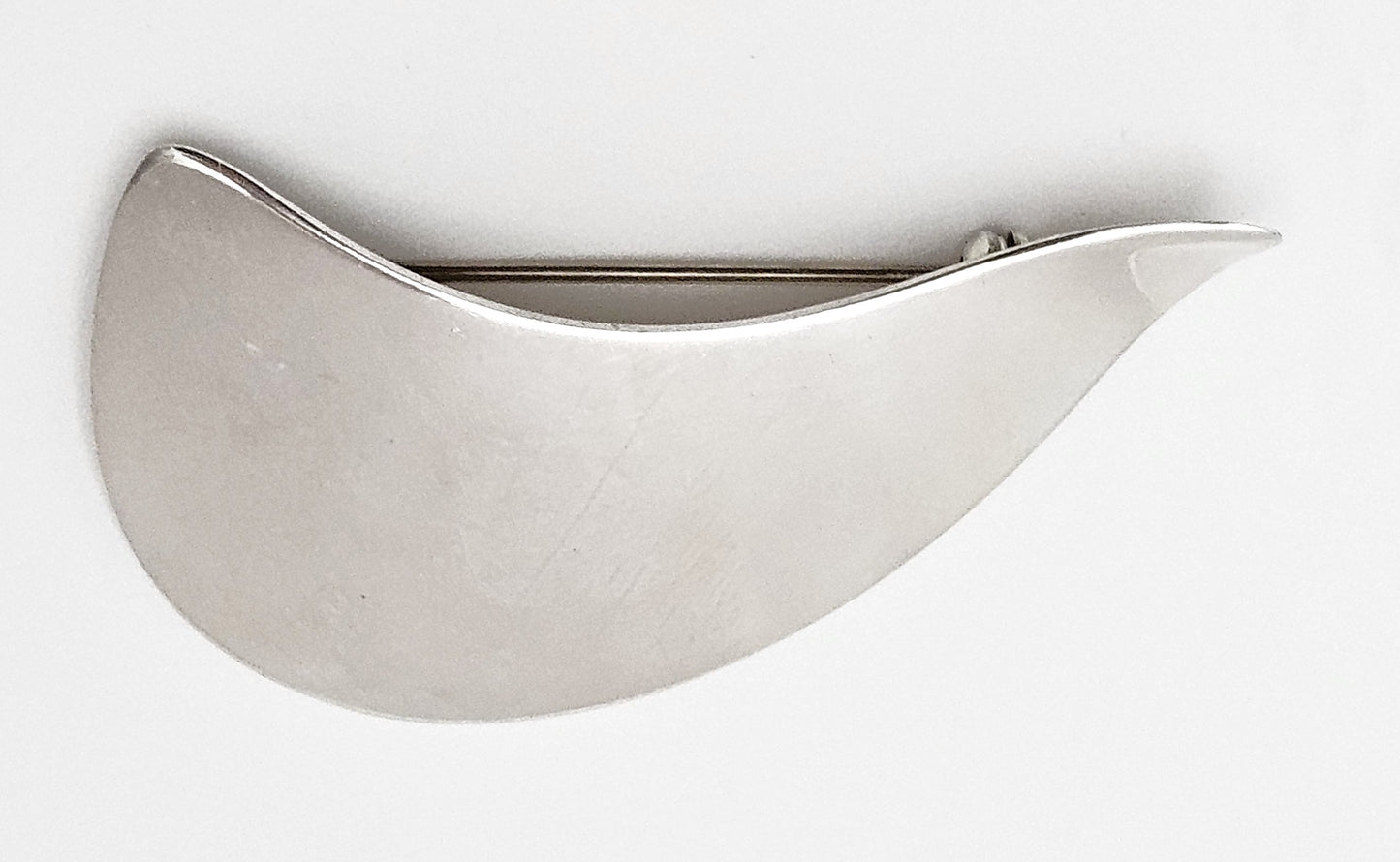 Danish Designer Arne Johansen Retro Modernist Sterling Silver Brooch 1950s, alternate product view 7