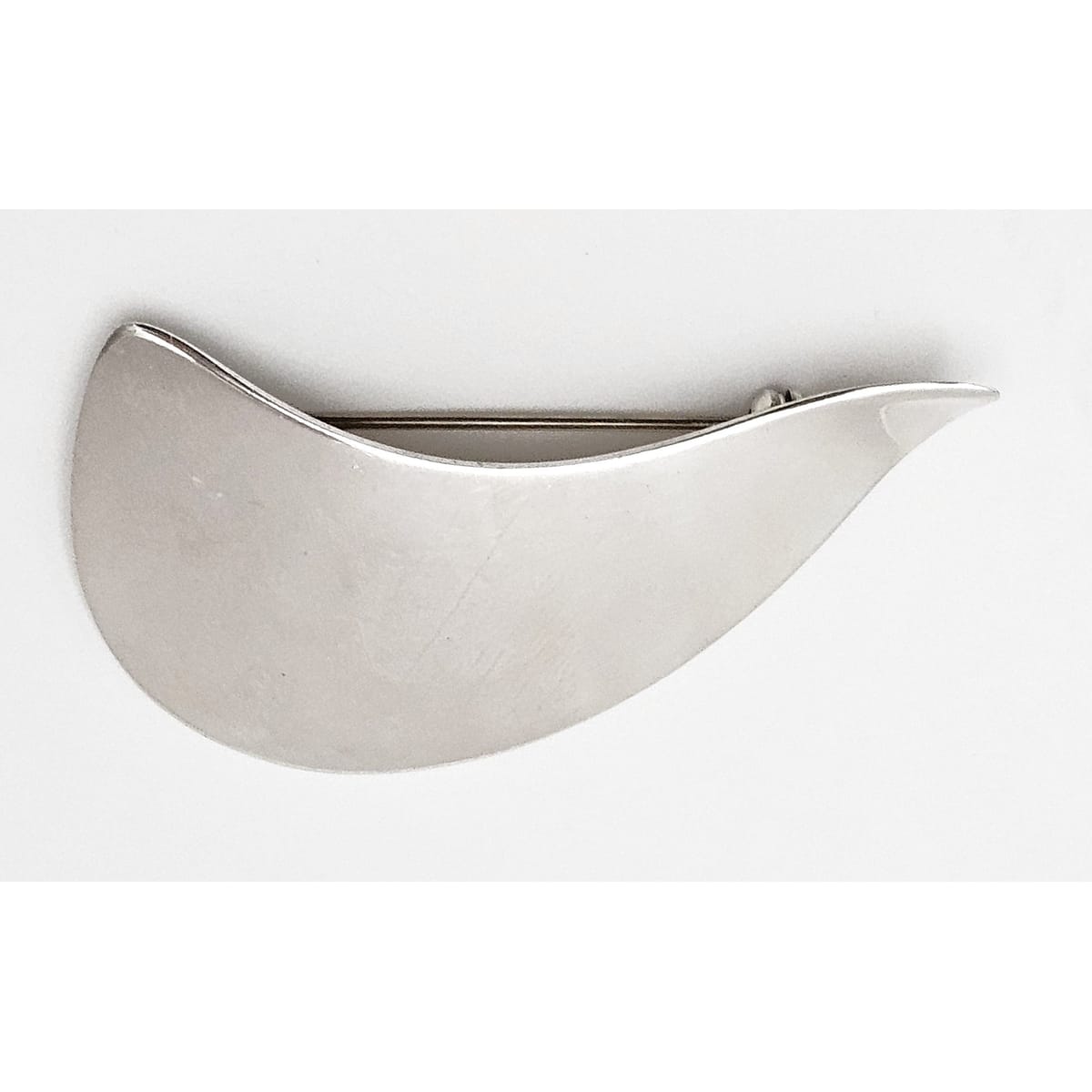 Danish Designer Arne Johansen Retro Modernist Sterling Silver Brooch 1950s, alternate product view 7
