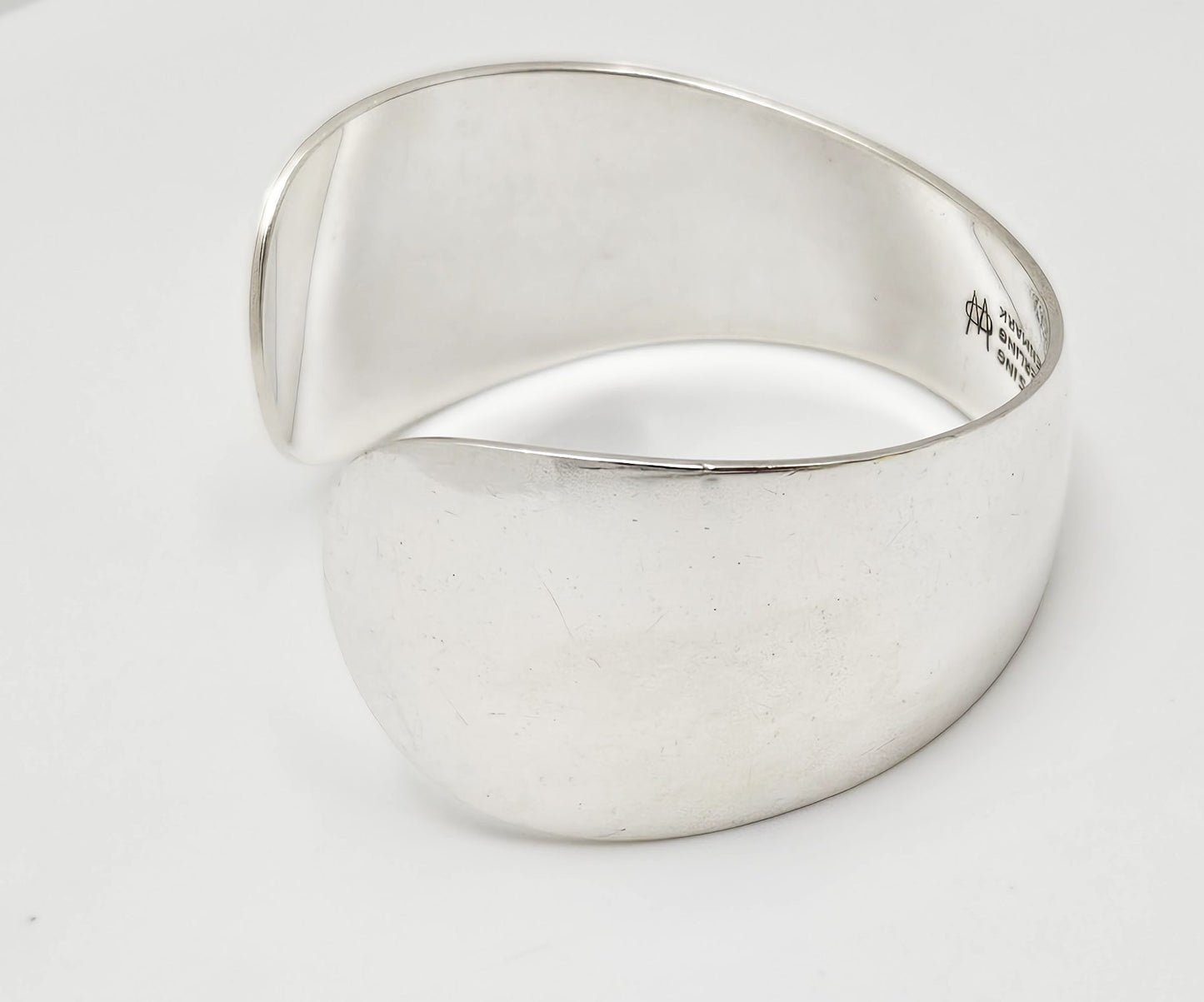 Superb MCM Denmark Ove Wendt for Age Fausing Sterling Silver Cuff Bracelet, alternate product view 4