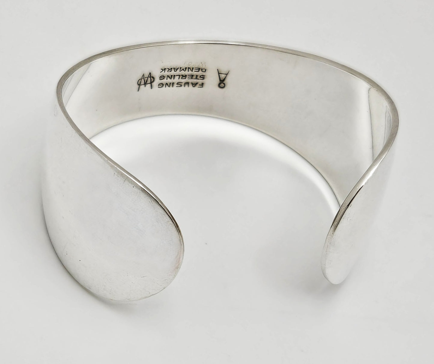 Superb MCM Denmark Ove Wendt for Age Fausing Sterling Silver Cuff Bracelet, alternate product view 5
