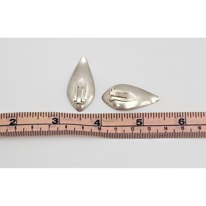 Superb Anton Michelsen Denmark Sterling Scandi Modernist Earrings 1950s, alternate product view 6