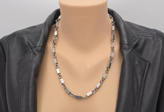 Superb SBH - Wiwen Sweden Modernist Sterling Necklace Bracelet Set 1946/1951, alternate product view 2