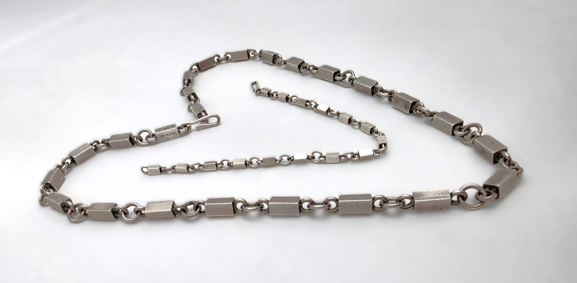 Superb SBH - Wiwen Sweden Modernist Sterling Necklace Bracelet Set 1946/1951, alternate product view 4