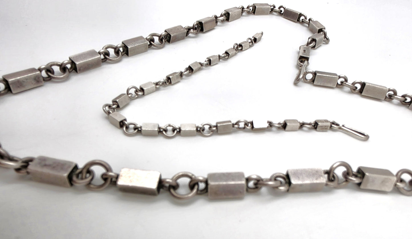 Superb SBH - Wiwen Sweden Modernist Sterling Necklace Bracelet Set 1946/1951, alternate product view 5