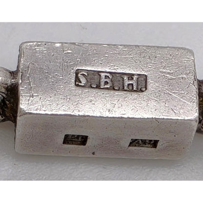 Superb SBH - Wiwen Sweden Modernist Sterling Necklace Bracelet Set 1946/1951, alternate product view 7