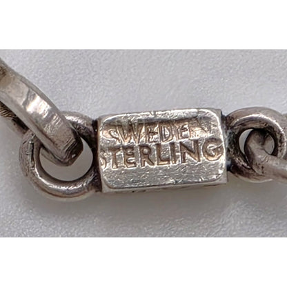 Superb SBH - Wiwen Sweden Modernist Sterling Necklace Bracelet Set 1946/1951, alternate product view 12