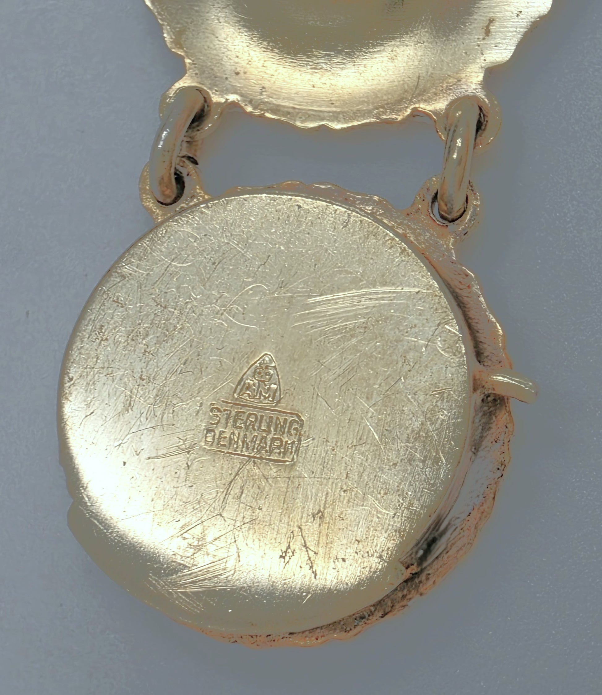 Anton Michelsen Denmark Sterling Enamel Marguerite Daisy Bracelet 1940s, alternate product view 7