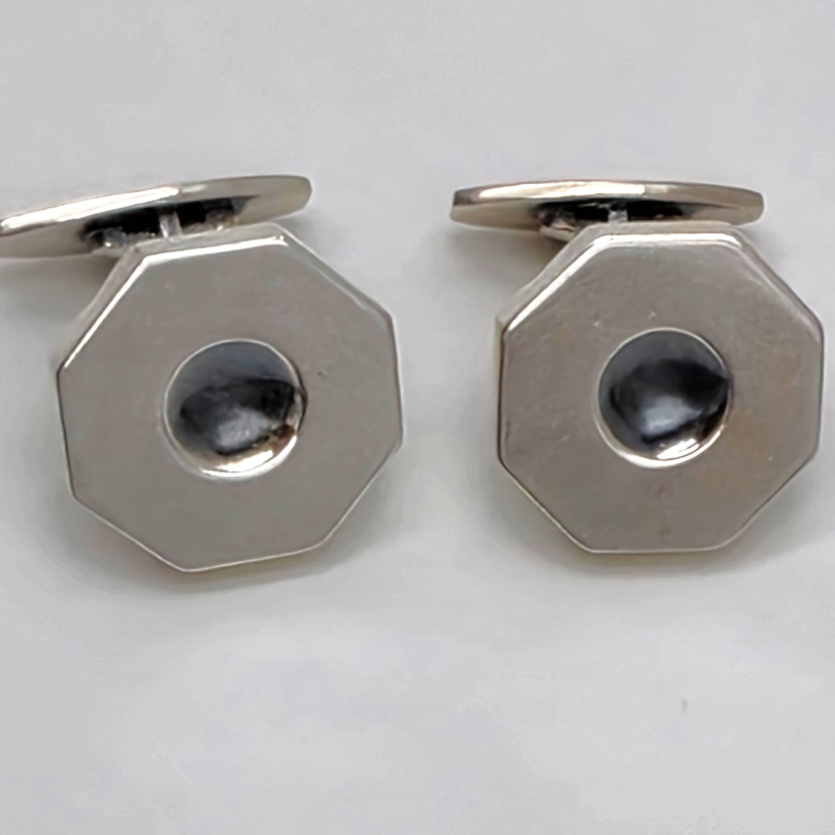 Hans Hansen Denmark Sterling Silver Modernist Cufflinks 