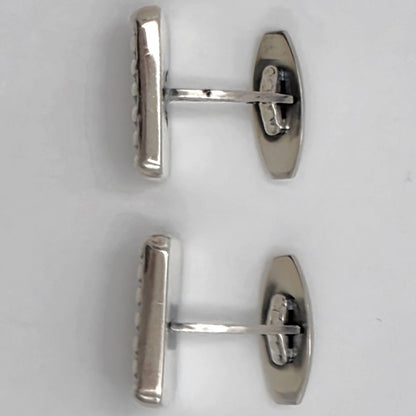 Hans Hansen Denmark Sterling Silver Modernist Cufflinks 
