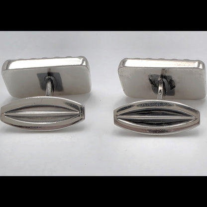 Hans Hansen Denmark Sterling Silver Modernist Cufflinks 