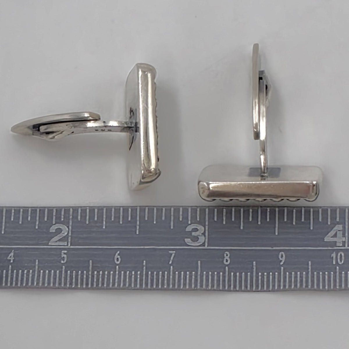 Hans Hansen Denmark Sterling Silver Modernist Cufflinks 