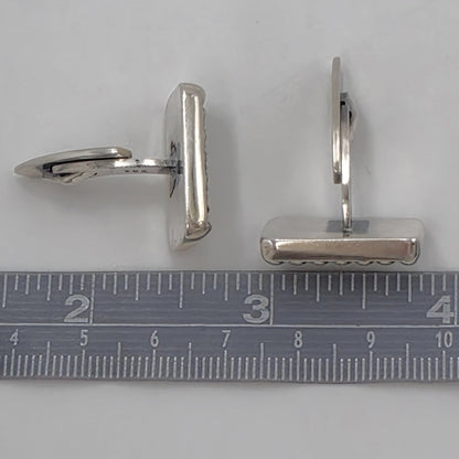 Hans Hansen Denmark Sterling Silver Modernist Cufflinks 