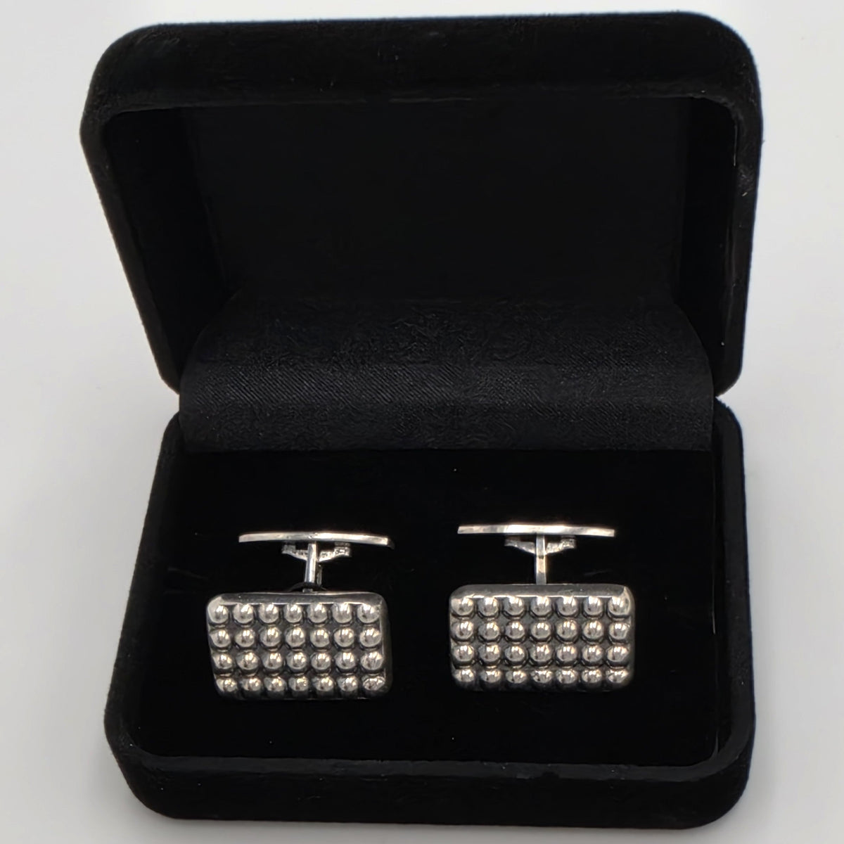 Hans Hansen Denmark Sterling Silver Modernist Cufflinks 