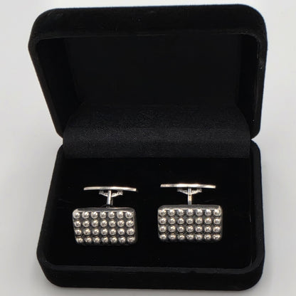 Hans Hansen Denmark Sterling Silver Modernist Cufflinks 