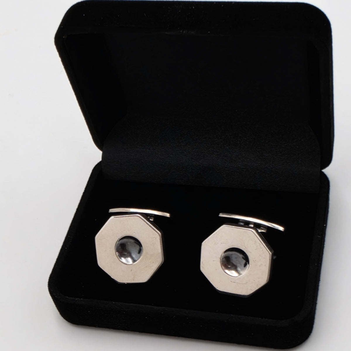 Hans Hansen Denmark Sterling Silver Modernist Cufflinks 