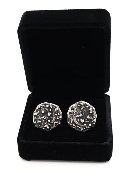 Halberstadt Denmark Jewelry Danish Halberstadt Brutalist Abstract Sterling Cufflinks Circa 1960s RARE