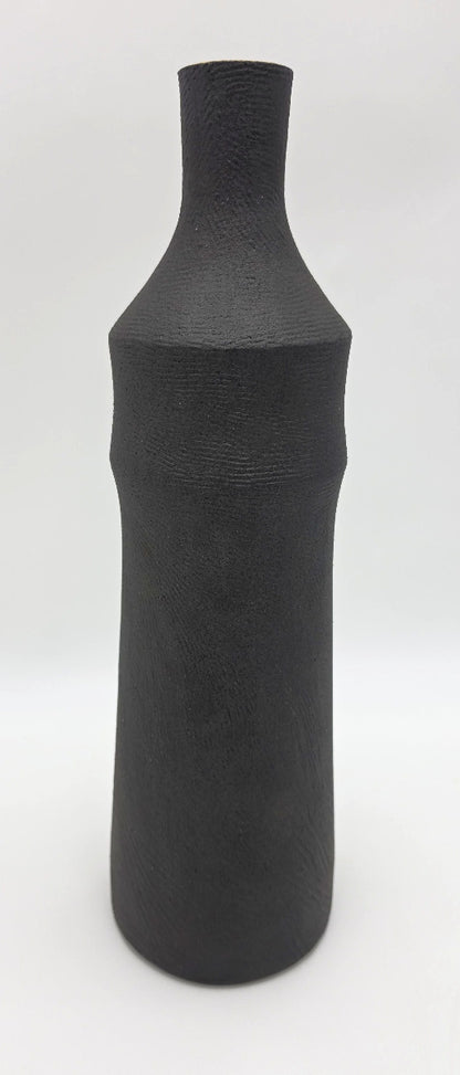 Mirena Kim Studio Ceramic Matte Black &amp; Cream Tall Vase
