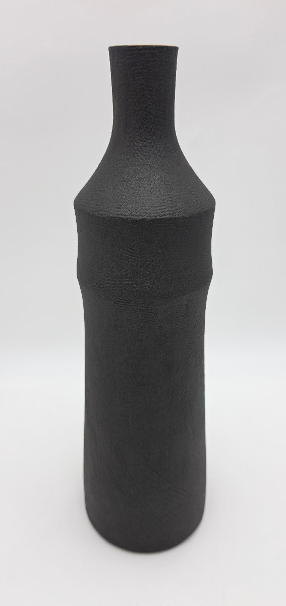 Mirena Kim Studio Ceramic Matte Black &amp; Cream Tall Vase