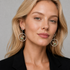 Amy Faust Jewelry Artisan Amy Faust Sterling Modernist XL Drop Dangle Earrings