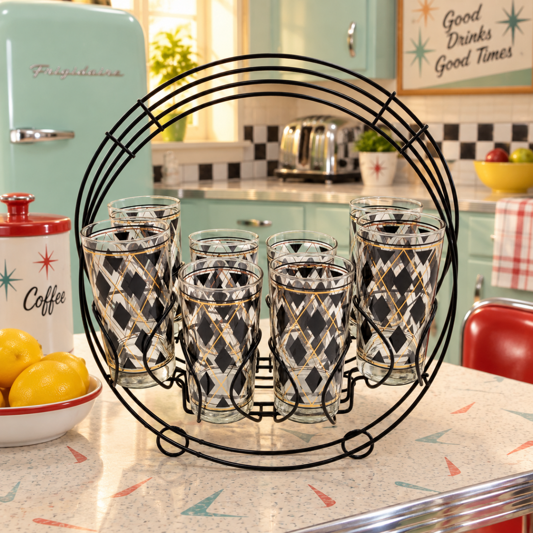 Libbey Barware Libbey  Glassware in Caddy