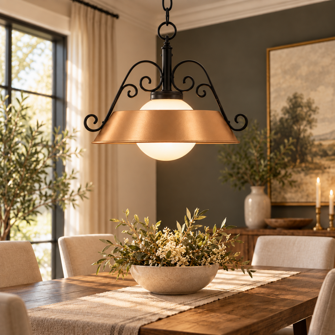 Refurbished MCM Swag Chandelier Lighting Superb 1960&