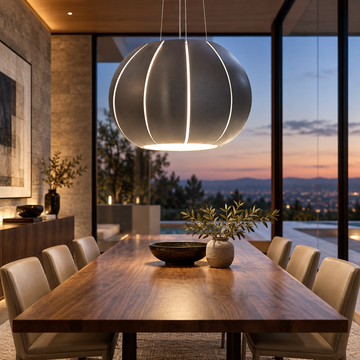 Vibia Barcelona Spain Citrus XL Sculptural Pendant Light