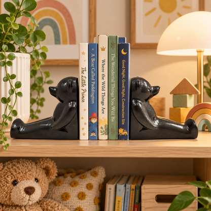 Dolbi Cashier Bookends Superb Dolbi Cashier Solid Brass Modernist Koons Style Bear Bookends C 1980s