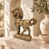 Jaru California Ceramic Greek Revival Roman Stallion Horse Sculpture Circa 1970s