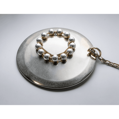 Rare Owe Johansson Sweden Finland Sterling XL Statement Necklace 1960/70s, alternate product view 3