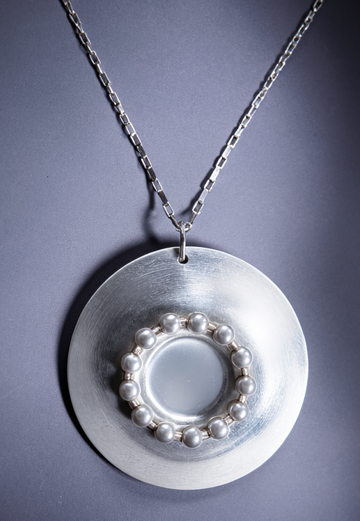 Rare Owe Johansson Sweden Finland Sterling XL Statement Necklace 1960/70s, alternate product view 7