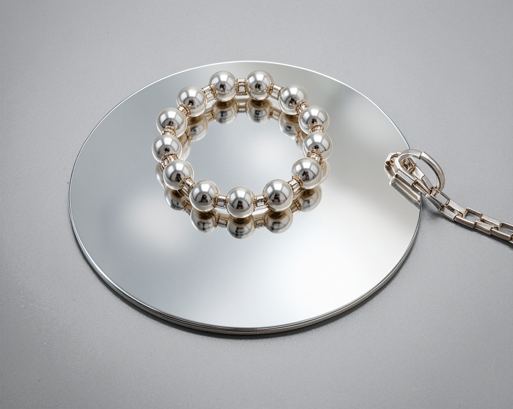 Rare Owe Johansson Sweden Finland Sterling XL Statement Necklace 1960/70s, alternate product view 5